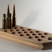 Maple 25 hole reloading block.